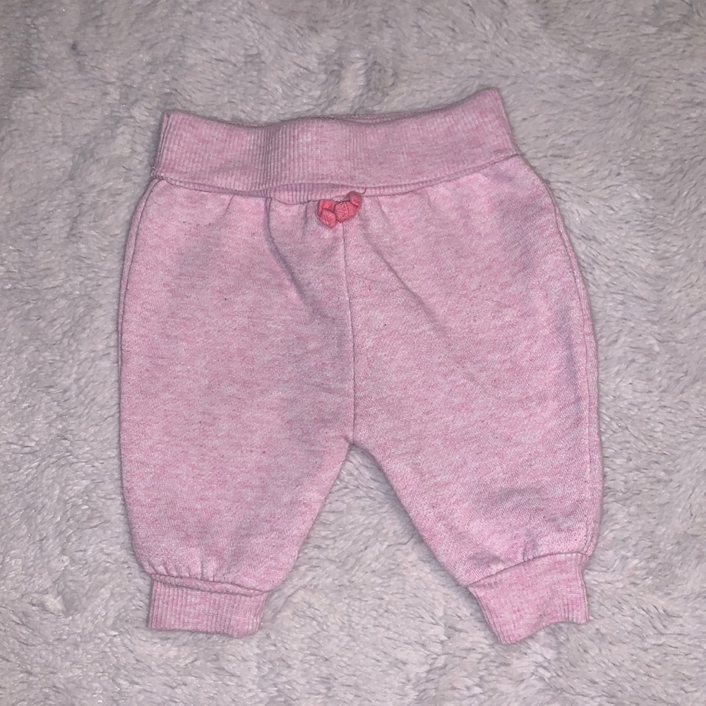 (3 for $10) early days baby girl pink sweat pants joggers 0-3 months